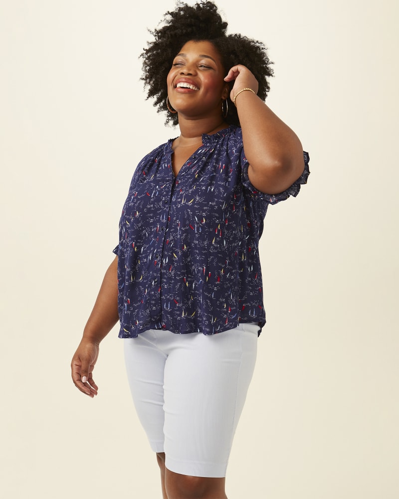 Front of plus size Brittany Button Down Blouse by East Adeline | Dia&Co | dia_product_style_image_id:202286